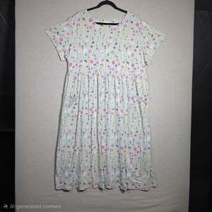 Bobbie Brooks Floral Maxi Dress ditsy Print Pockets 22/24 Cottagecore Praire